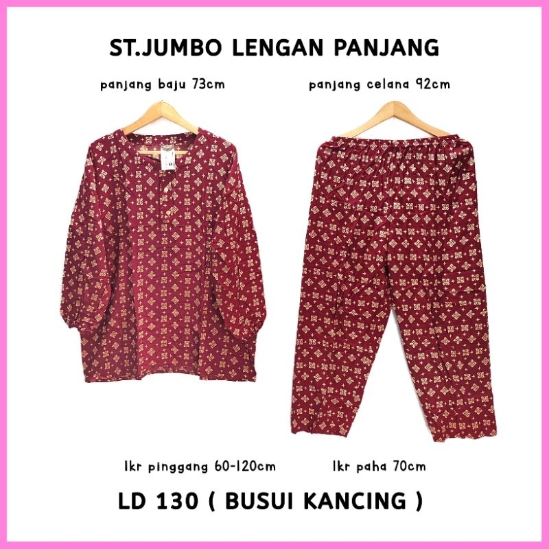 Jual Setelan Jumbo Ld Stelan Piyama Jumbo Setcel Oneset Bigsize