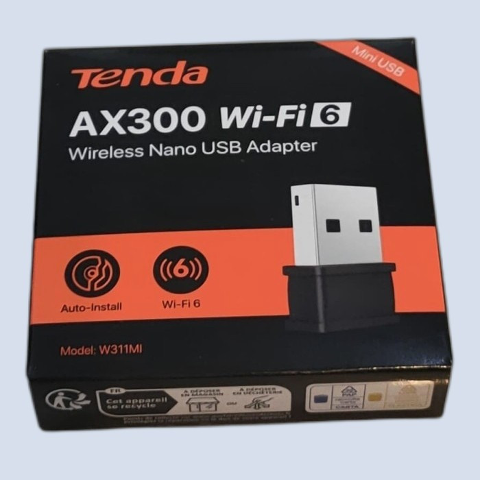 Jual Tenda W311MI V6 0 AX300 Wi Fi 6 Wireless Nano USB Adapter Shopee