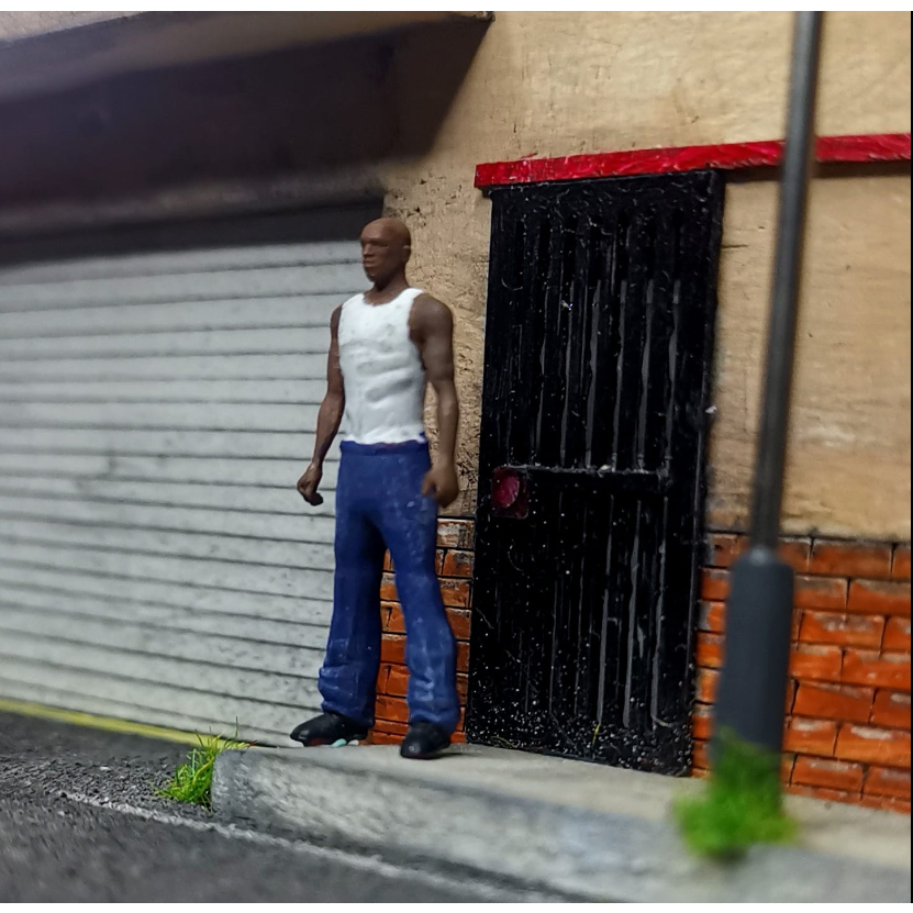 Jual Figure CJ GTA San Andreas Carl Johnson Diorama Maket Hot