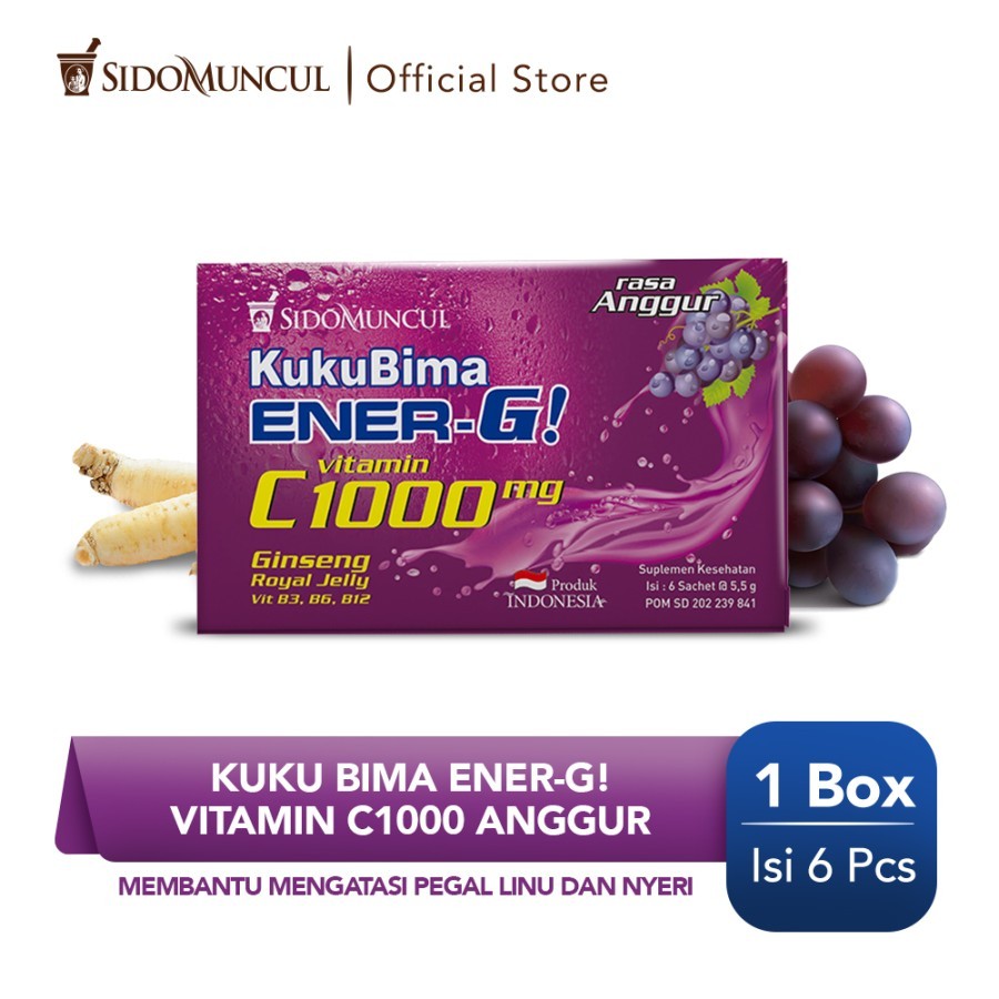 Jual Kuku Bima Ener G Vit C1000 Anggur 6 S Minuman Berenergi Vitamin