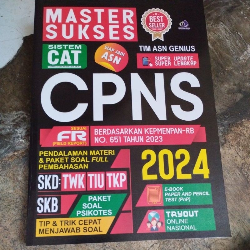 Jual PROMO MASTER SUKSES SISTEM CAT CPNS 2024 BERDASARKAN KEPMENPAN RB