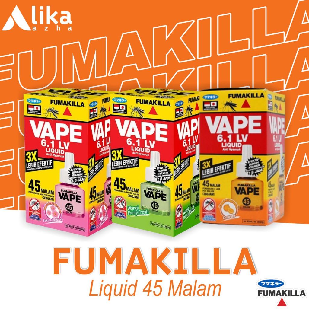 Jual FUMAKILLA Refill Liquid Anti Nyamuk 45 Malam Obat Nyamuk