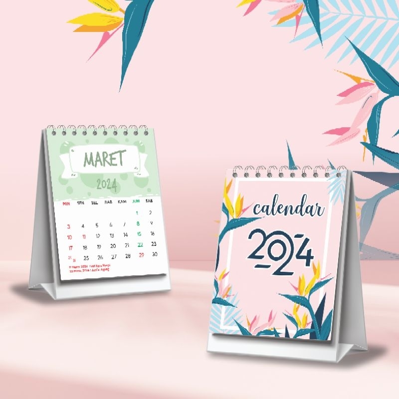 Jual Kalender Aesthetic Ukuran Mini Kalender Mini