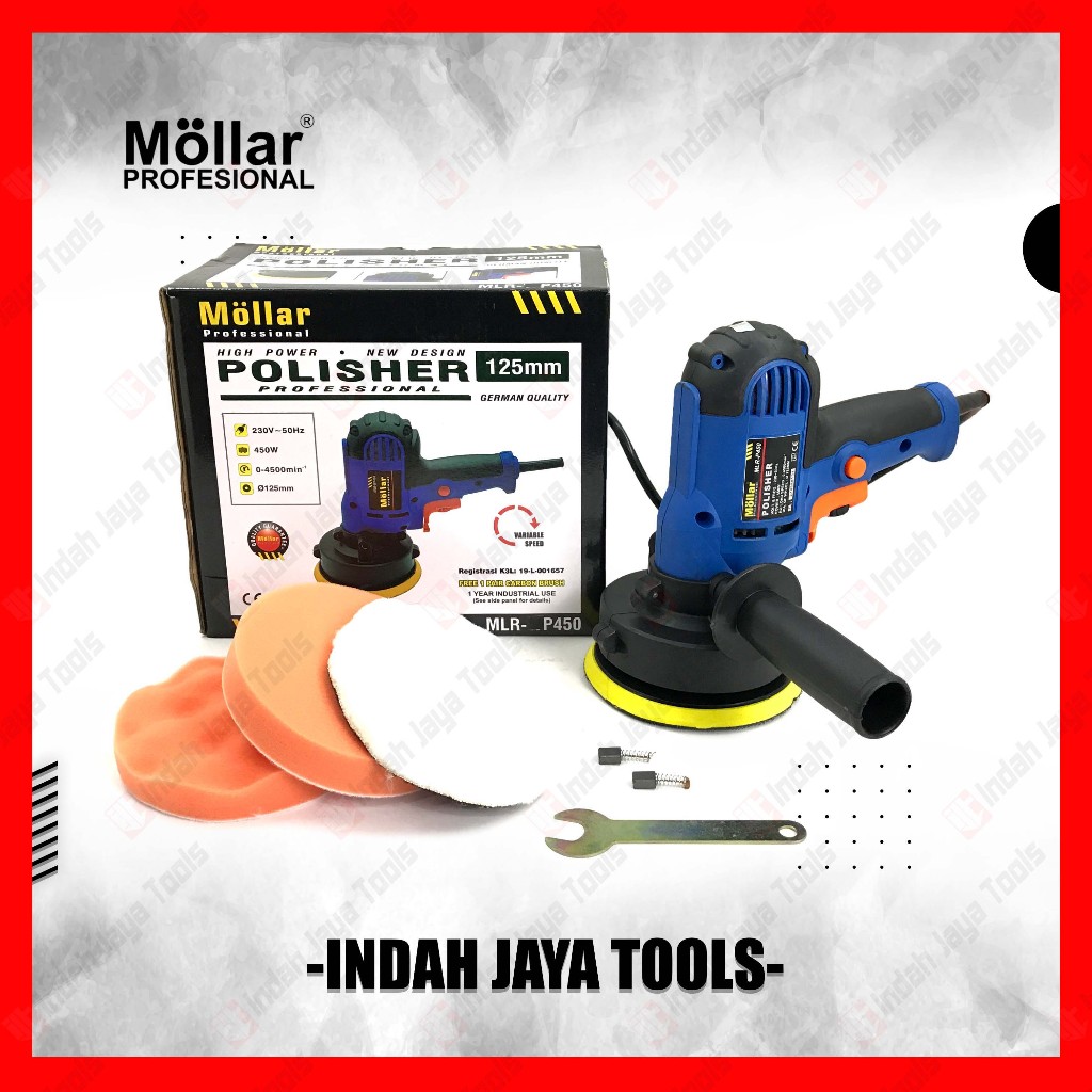 Jual Mollar P Mesin Poles Mobil Motor Inch Polisher Variable Speed