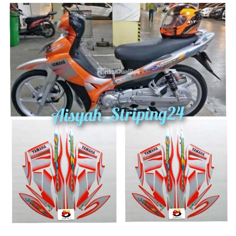 Jual Stiker Striping Lis Body Motor Yamaha Jupiter Z Cw 2005 Silver