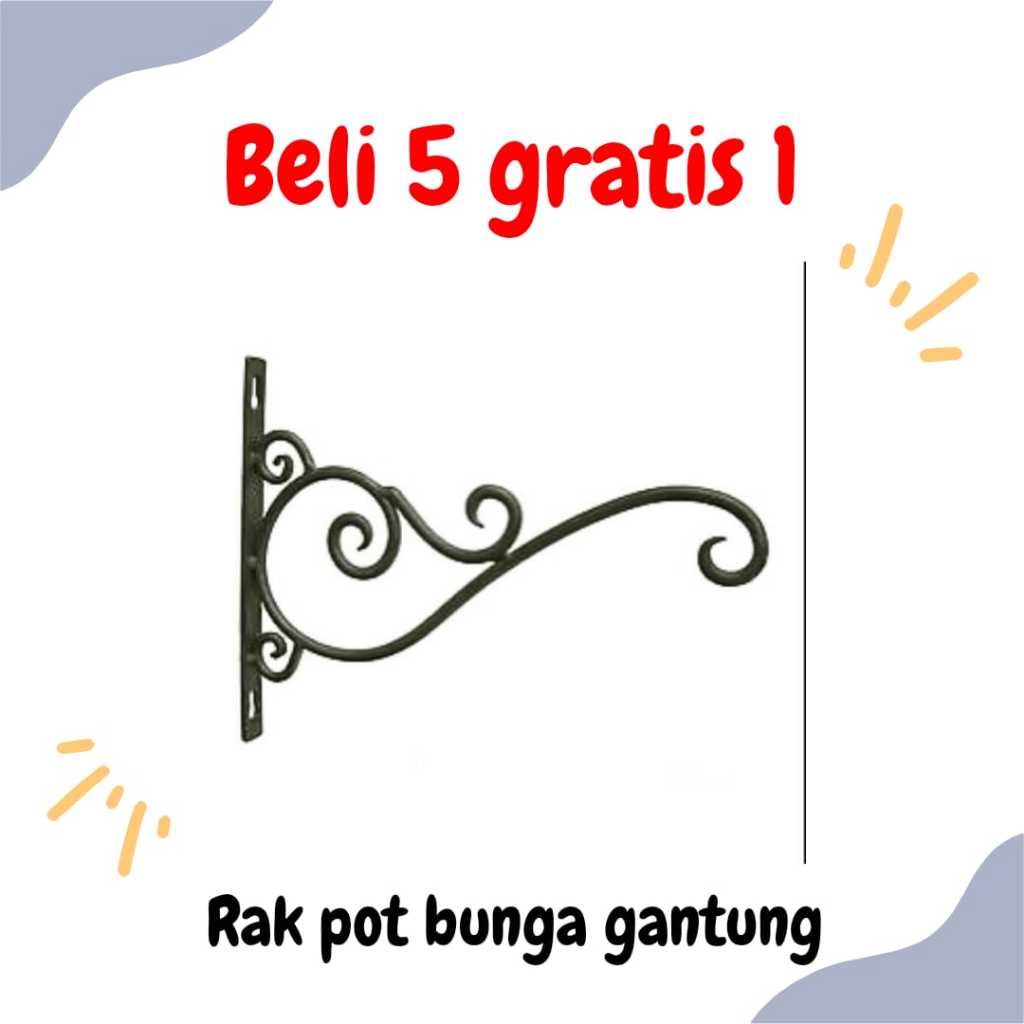 Jual Rak Bunga Dinding Gantung Standing Pot Gantungan Pot Bunga Dinding