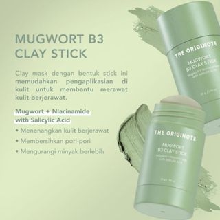 Jual The Originote Mugwort B Clay Stick Mask Shopee Indonesia