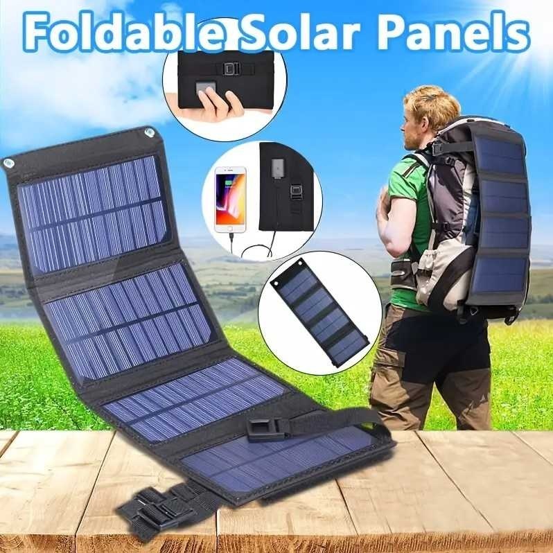 Jual Solar Cell Panel Surya Portabel Portable W Foldable Shopee