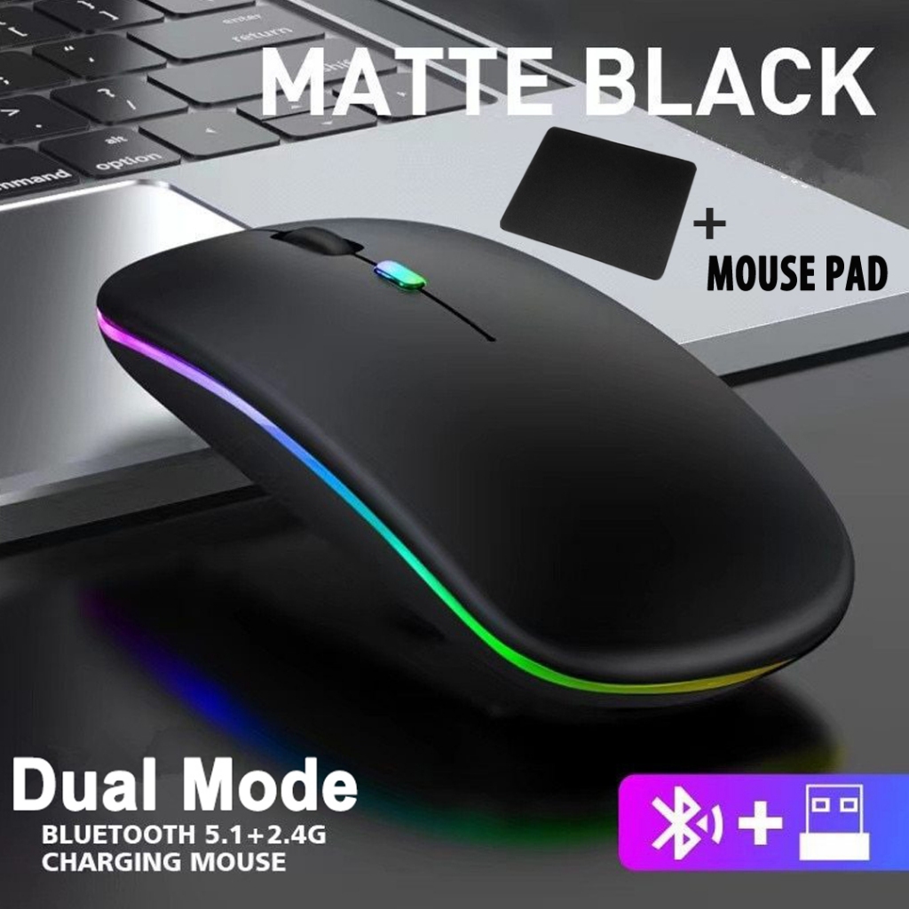 Jual Mouse Wireless Rechargeable Silent Click Slim G Wireless