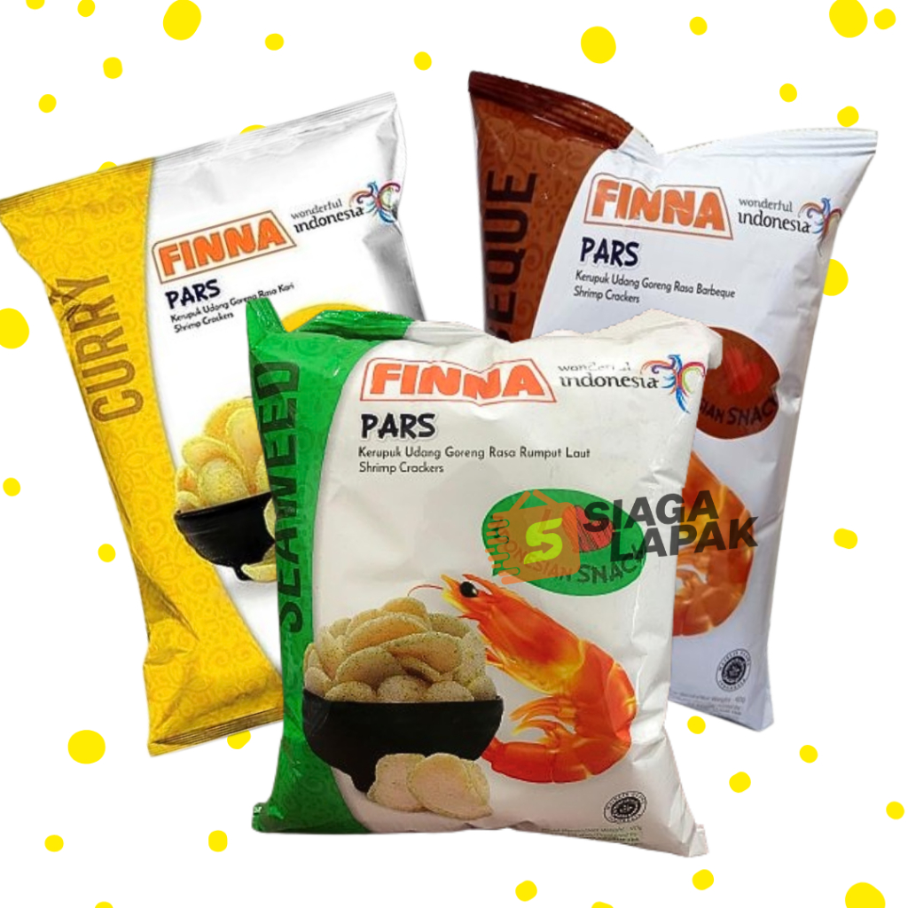 Jual Finna Pars Kerupuk Udang Aneka Rasa Gr Bbq Seaweed Curry