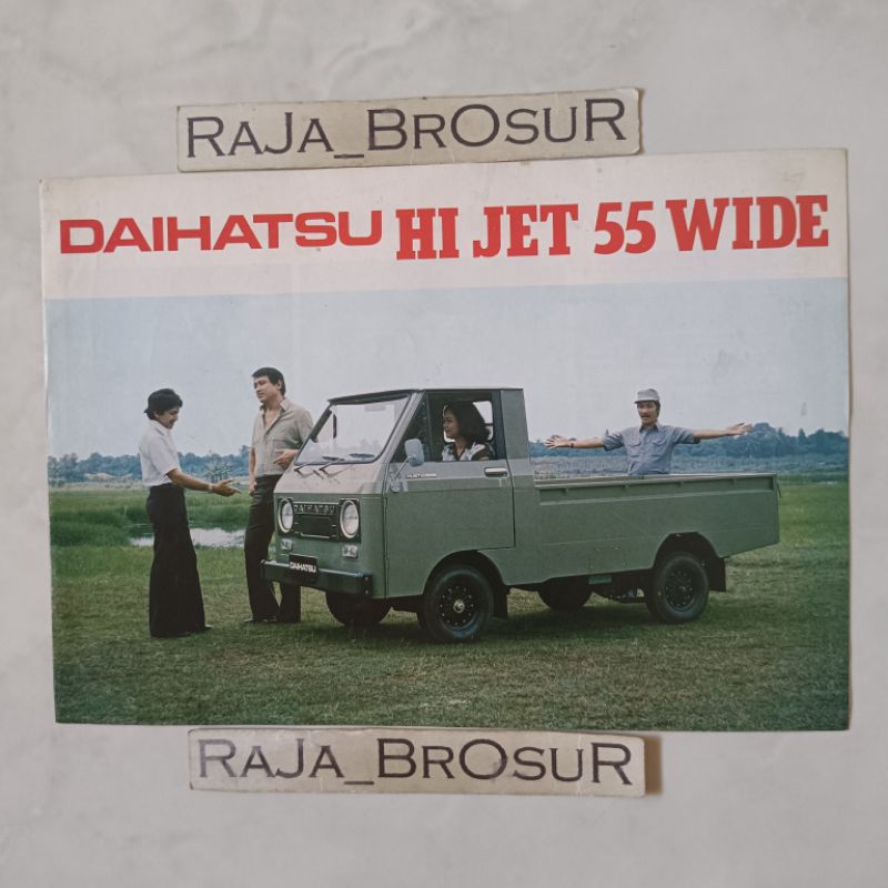 Jual Poster Brosur Katalog Leaflet Jadul Lawas Daihatsu Hijet Hi Jet 55