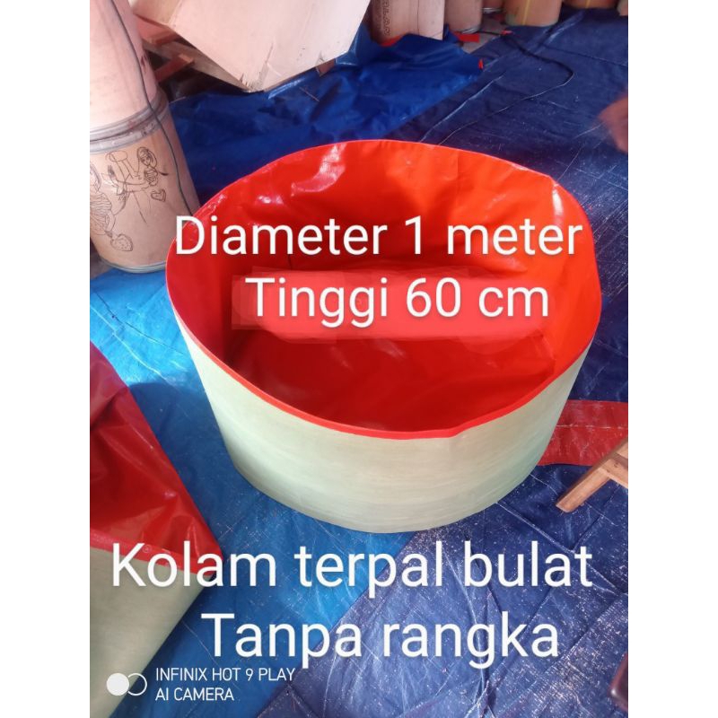 Jual Terpal Kolam Terpal Ikan Bulat Tanpa Rangka A Korea Diameter