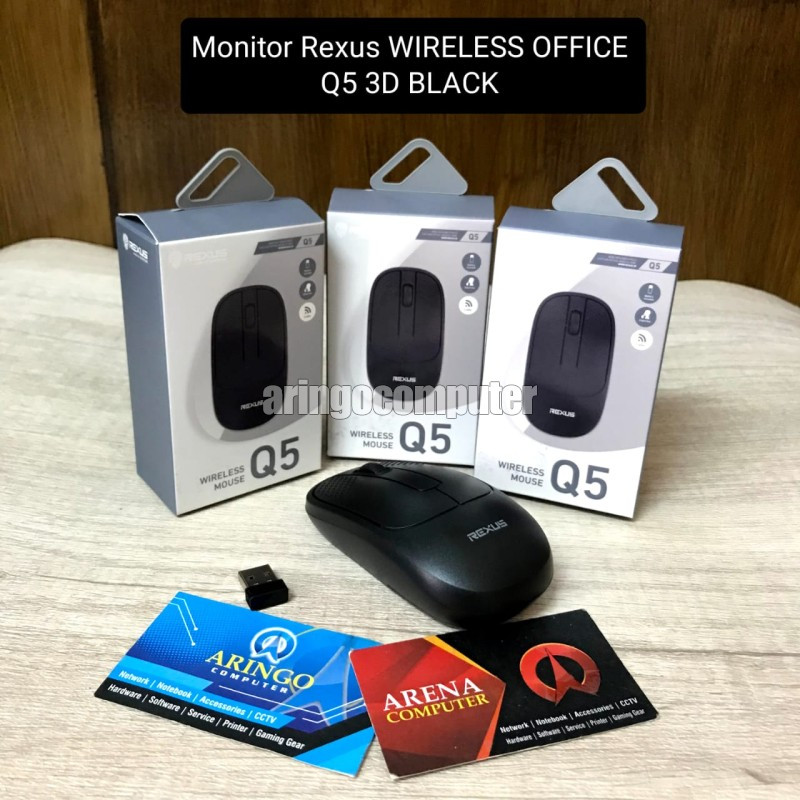 Jual Mouse Rexus Wireless Office Q D Black Shopee Indonesia