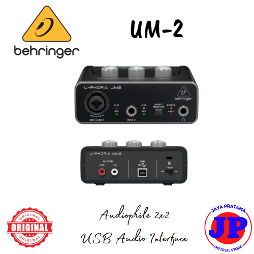 Jual Behringer U Phoria Um Usb Audio Interface Soundcard Original