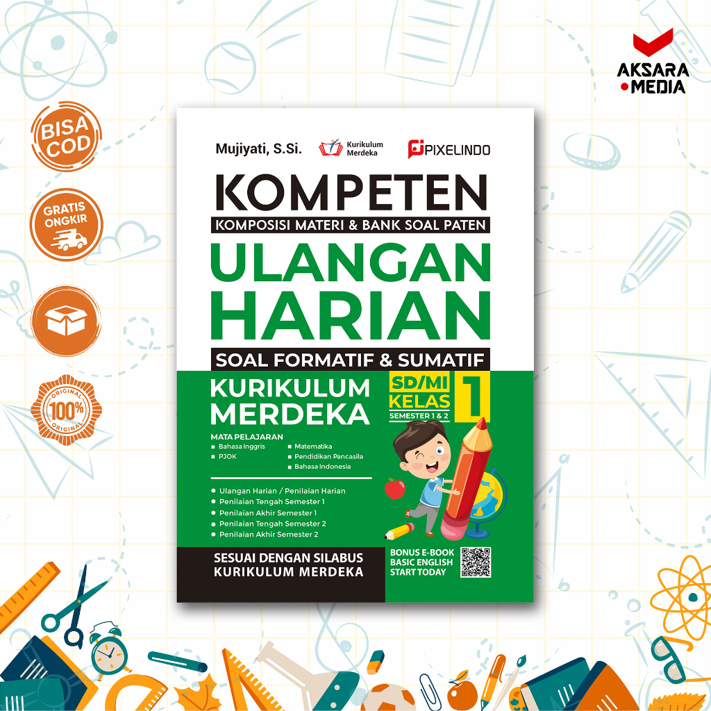 Jual Buku Sekolah Kompeten Ulangan Harian Kurikulum Merdeka Sd Mi Kelas