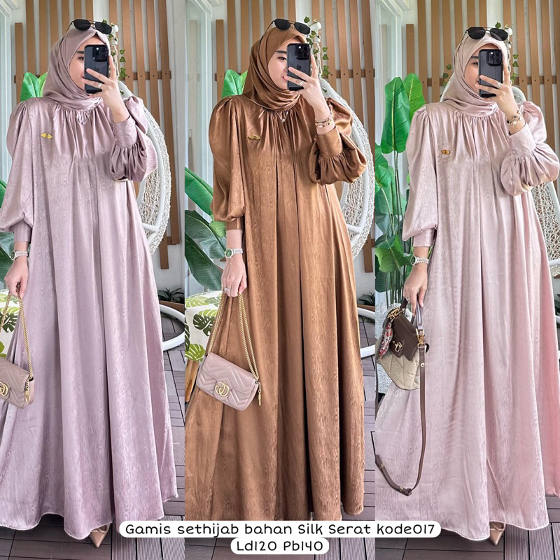 Jual Gamis Silk Serat Sethijab Belmeen Shopee Indonesia