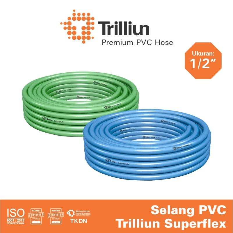 Jual Selang Air PVC Trilliun Superflex 1 2 Inch 5 Meter Shopee