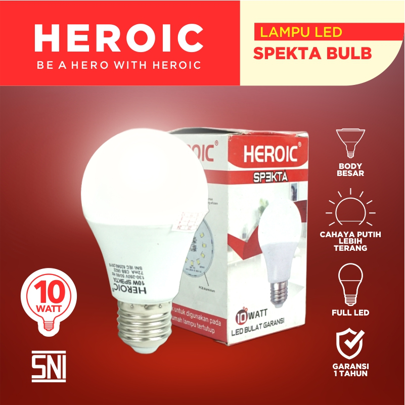 Jual Lampu Heroic Led Spekta Bulb Watt Bohlam Led Lampu Hemat