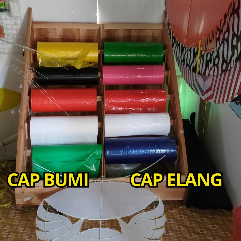 Jual Plastik Layangan Cap Elang Cap Bumi Meter Shopee Indonesia