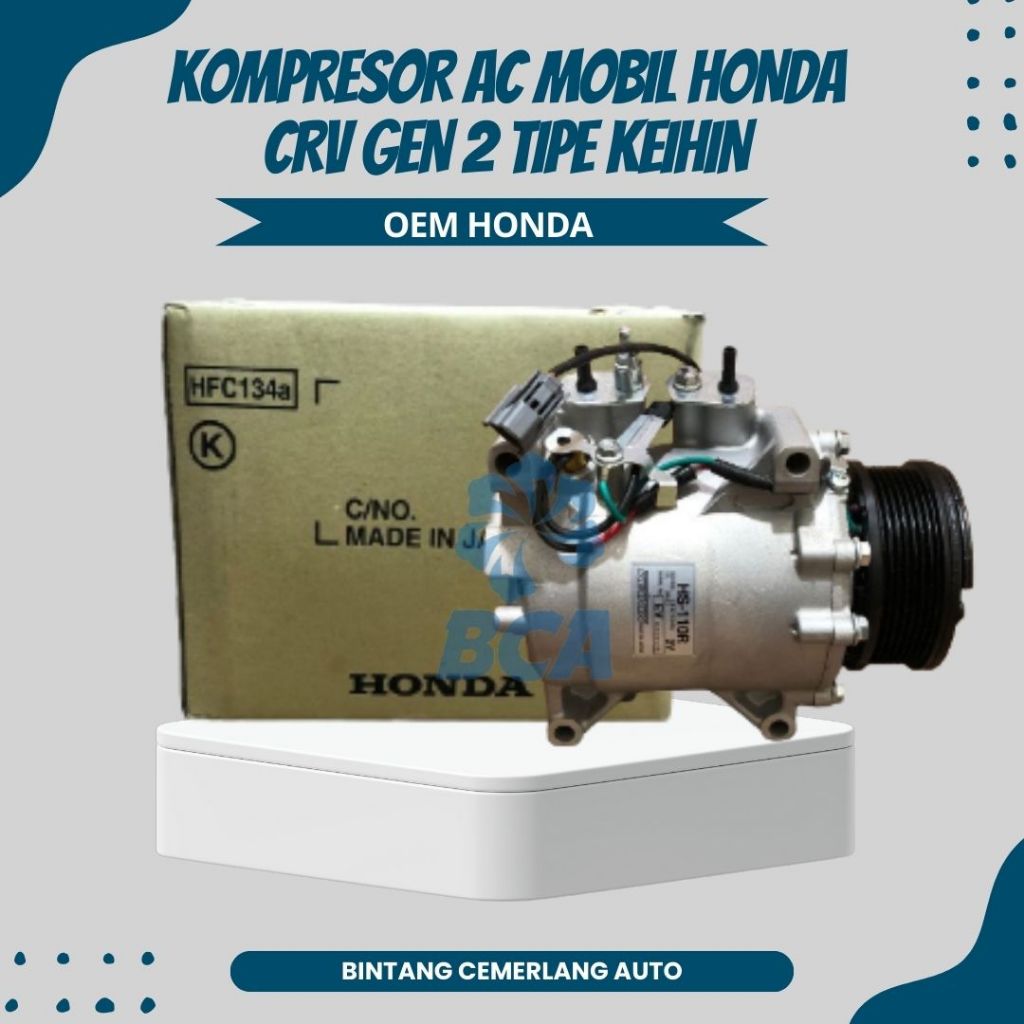 Jual COMPRESSOR KOMPRESOR AC Mobil Honda CRV Gen 2 Tipe Keihin OEM