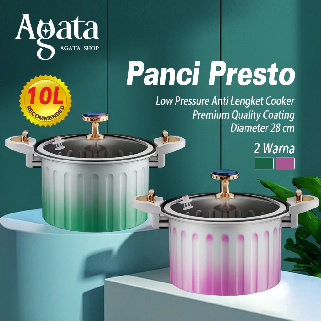 Jual Panci Presto Liter Low Pressure Anti Lengket Cooker Multifungsi