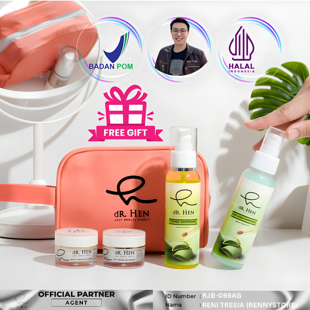 Jual Dr Hen Skincare Paket Perawatan Wajah Whitening Dan Acne Produk Dr