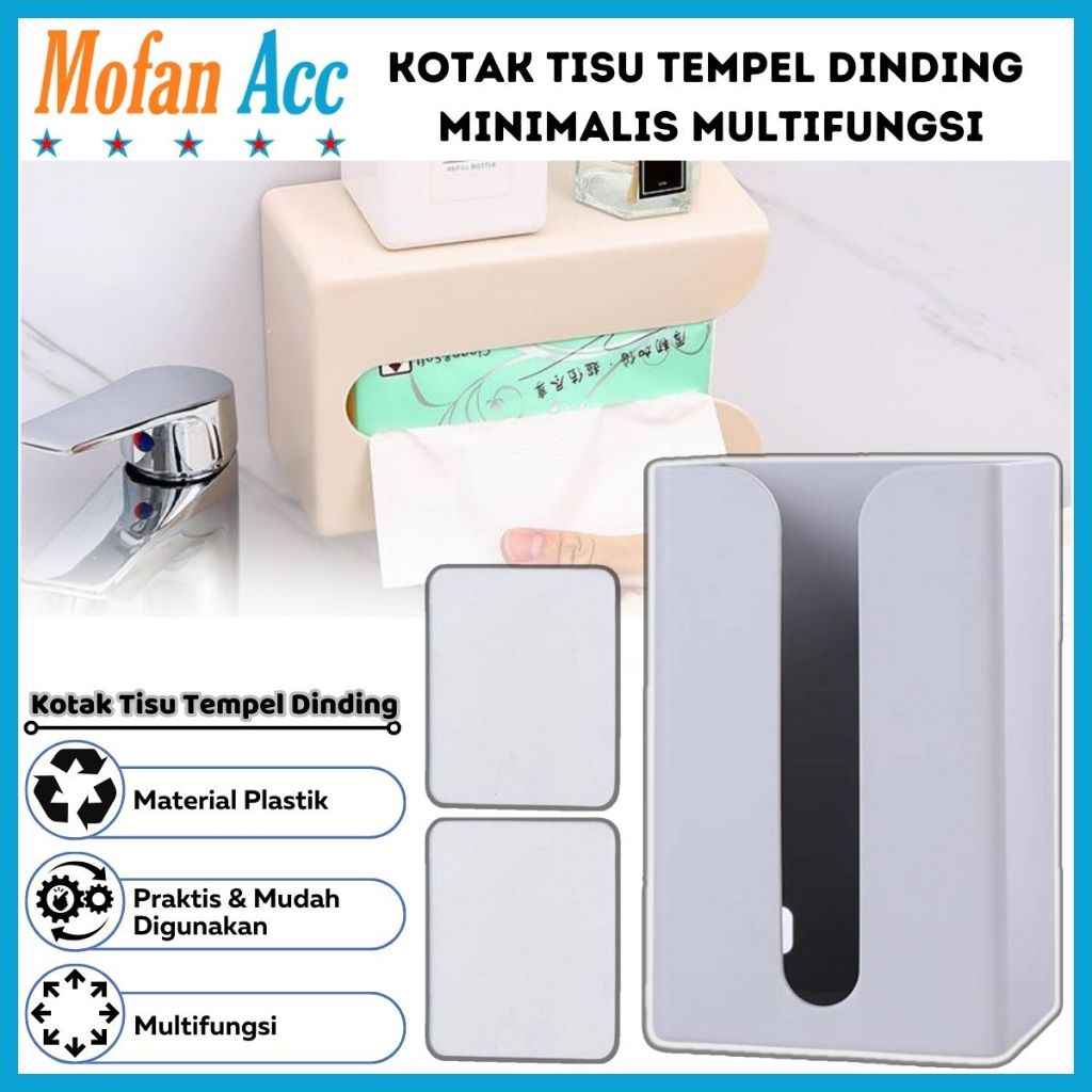 Jual Kotak Tisu Tempel Dinding Minimalis Tissue Box Wadah Gantungan