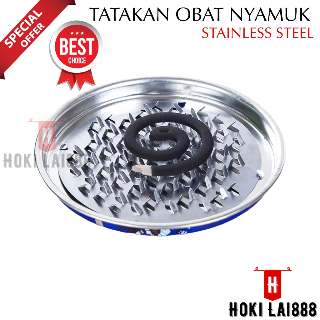 Jual Hkl Tatakan Obat Nyamuk Bakar Stainless Piring Wadah Obat