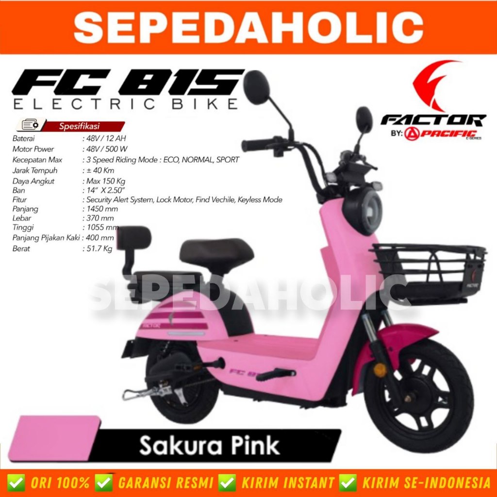 Jual Sepeda Listrik Factor Fc By Pacific Electric E Bike Watt