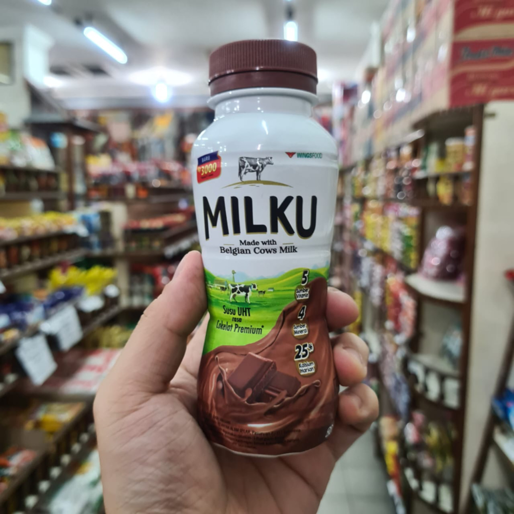 Jual MILKU SUSU UHT COKELAT PREMIUM 200ml Shopee Indonesia