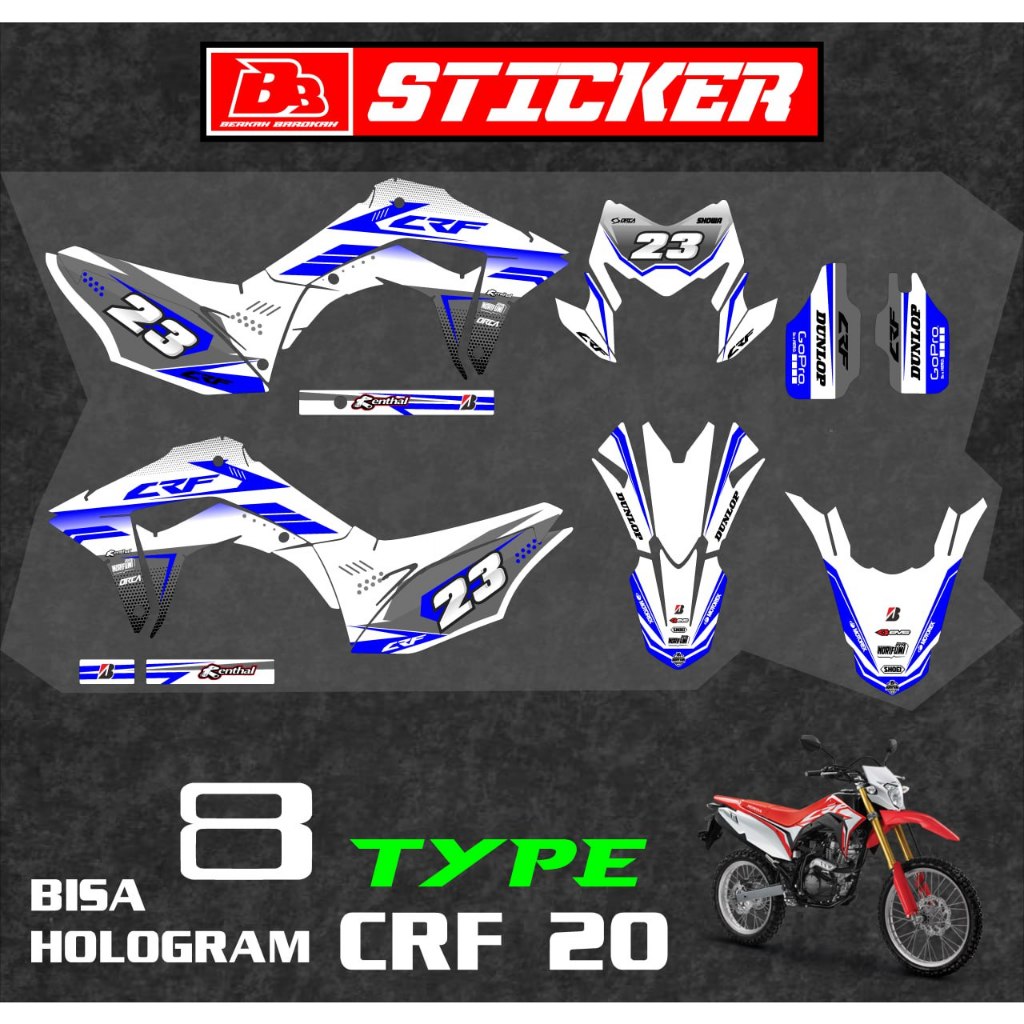 Jual Sticker Premium Setiker Decal Crf L Minimalis Fullbody Dekal