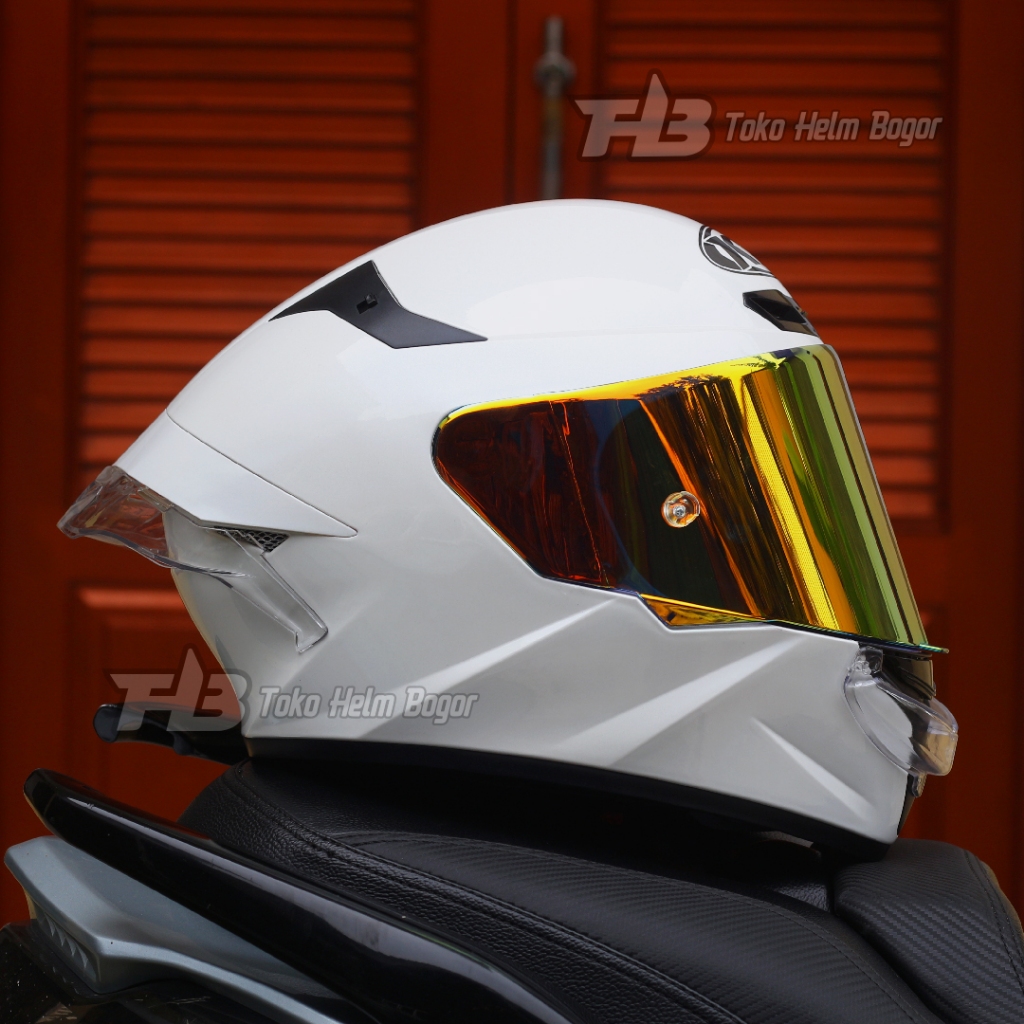 Jual Kyt Tt Course Plain White Visor Redgold Spoiler Rtf Clear Mouthpad