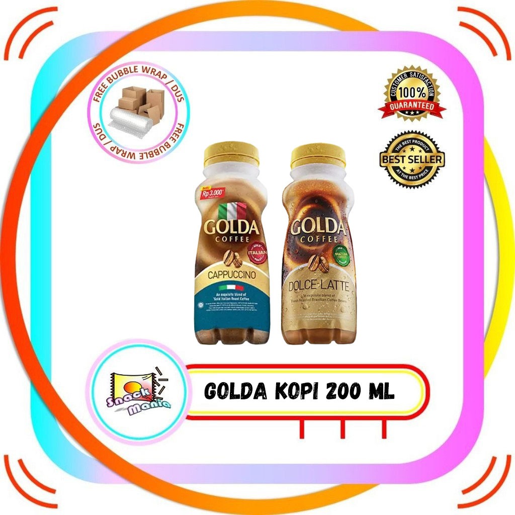 Jual Golda Kopi Coffee Cappuccino Dolce Latte Bottle 200 Ml Shopee