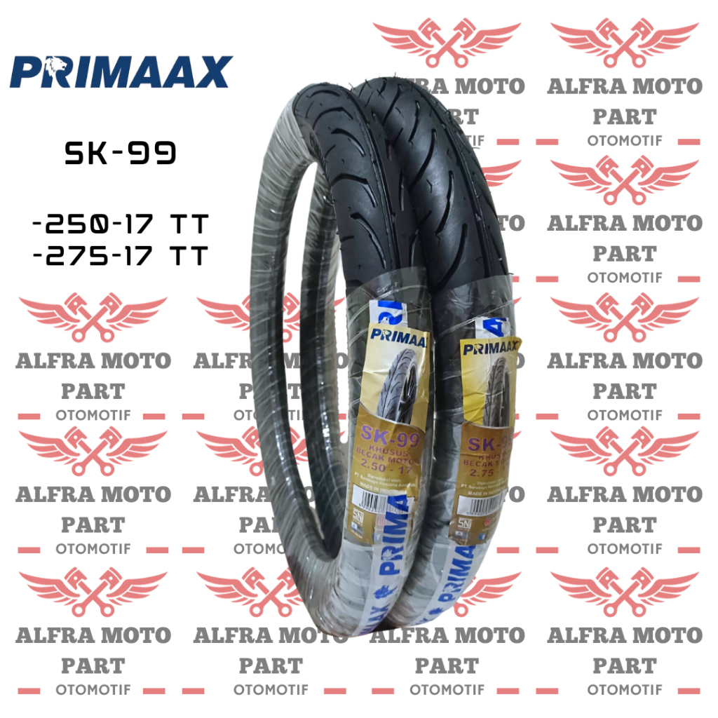 Jual BAN LUAR MOTOR BEBEK RING 17 PRIMAAX SK99 250 17 275 17 HARGA