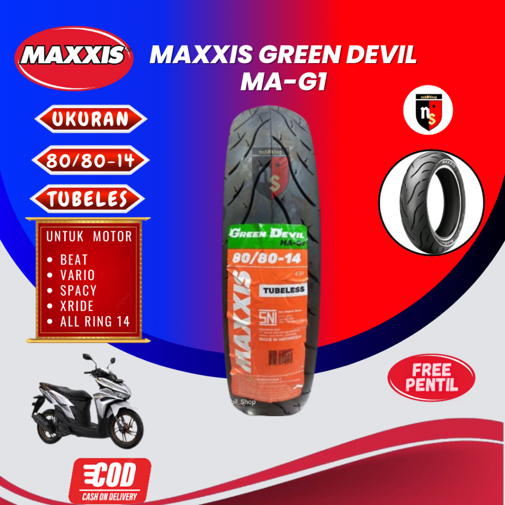 Jual Maxxis Green Devil Ma G Ban Matic Tubeless Bonus Pentil