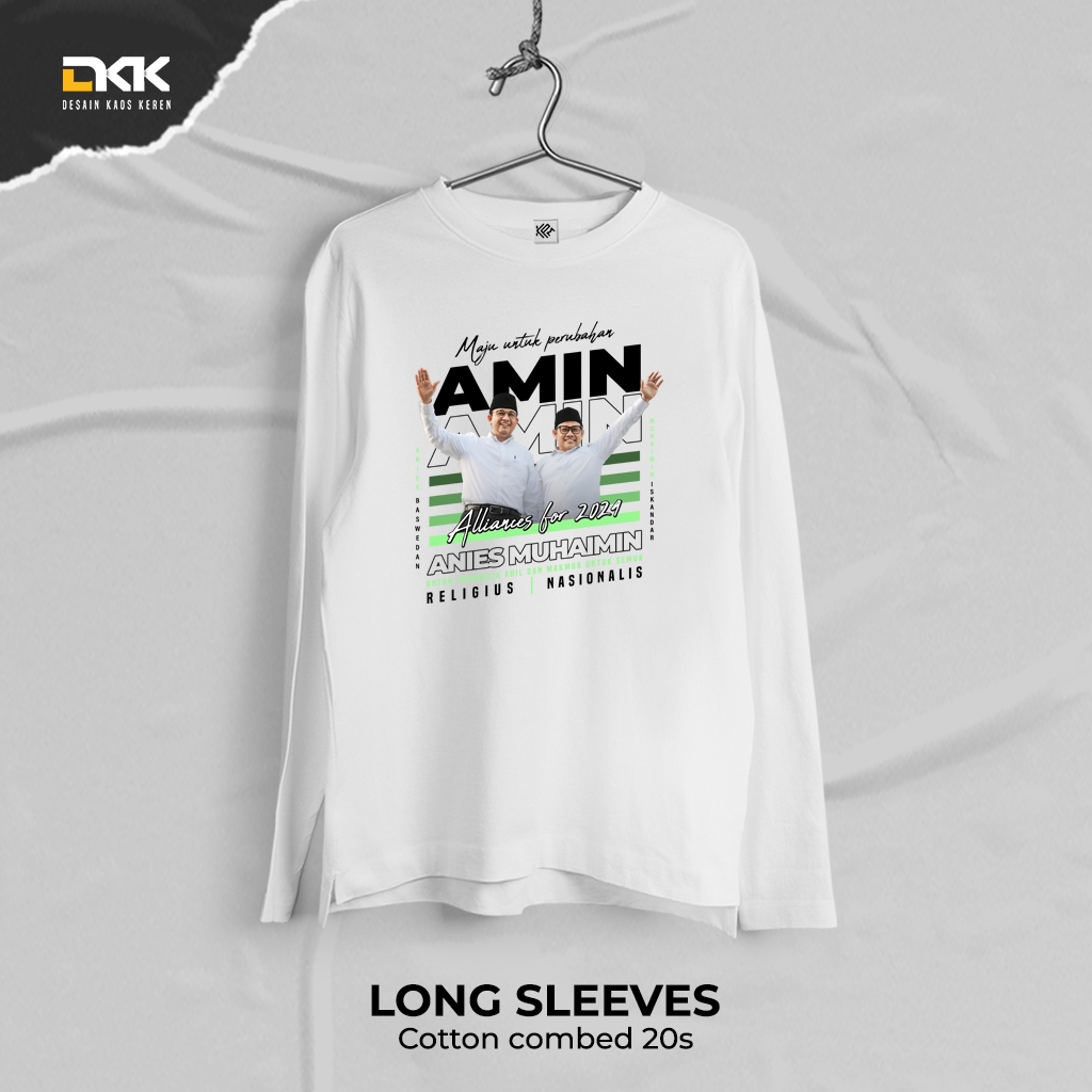 Jual Desain Kaos Keren Kaos Pemilu Amin Allianies For Shopee