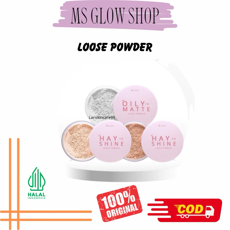 Jual Loose Powder Ms Glow Bedak Tabur Ms Glow Shopee Indonesia