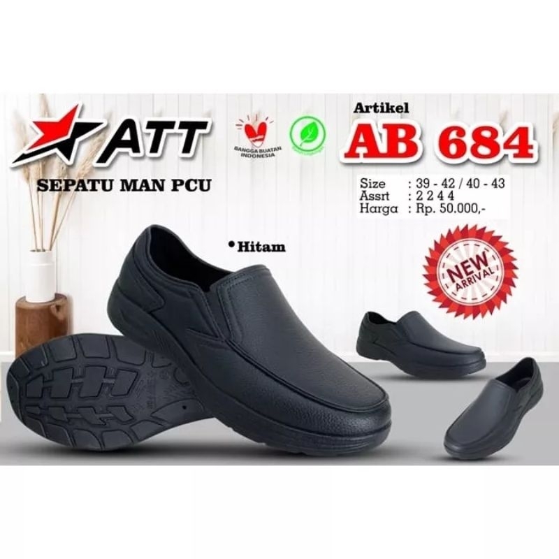 Jual Att Awk Awk Abn Ab Sepatu Pantofel Karet Pria