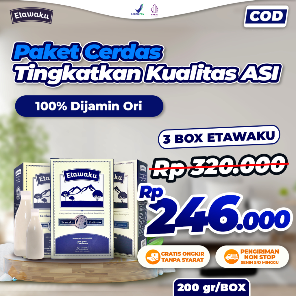 Jual Paket 3 Box Etawaku Platinum Original Susu Kambing Etawa Asli