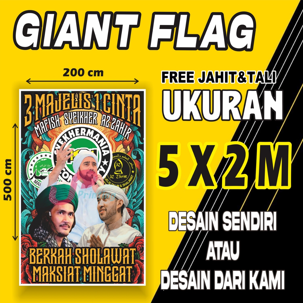 Jual Giant Flag Sholawat X Bendera Majelis Shopee Indonesia