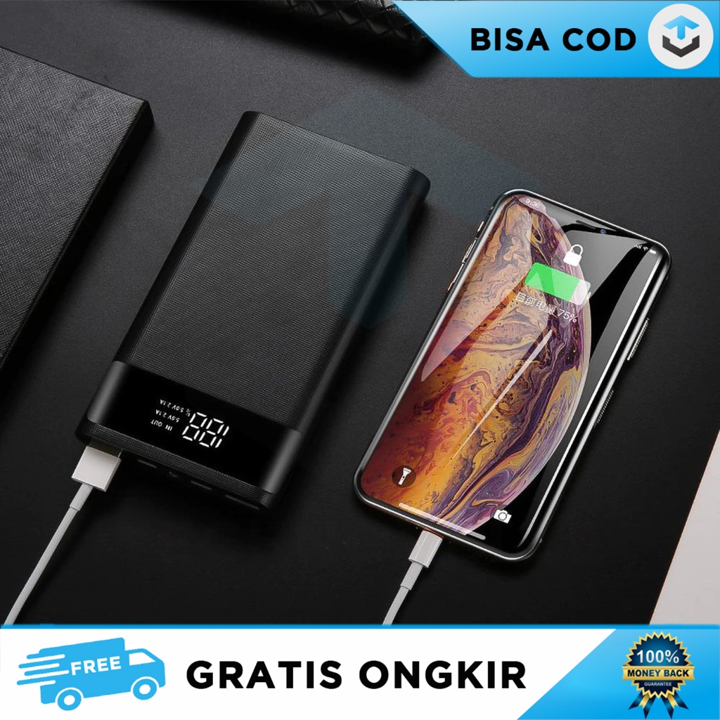 Jual POWERBANK KECIL KAPASITAS BESAR 4 X 18650 FAST CHARGING USB TYPE C