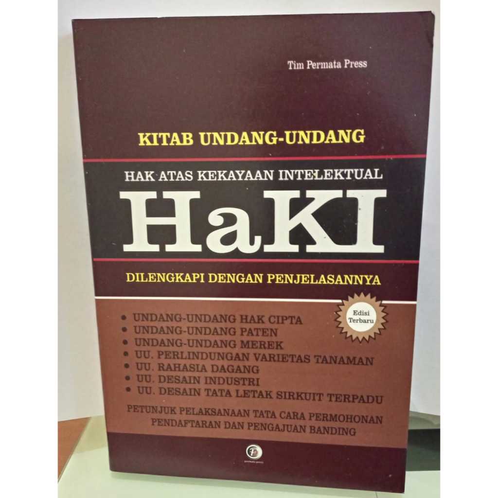 Jual KITAB UNDANG UNDANG HAK ATAS KEKAYAAN INTELEKTUAL HAKI SC