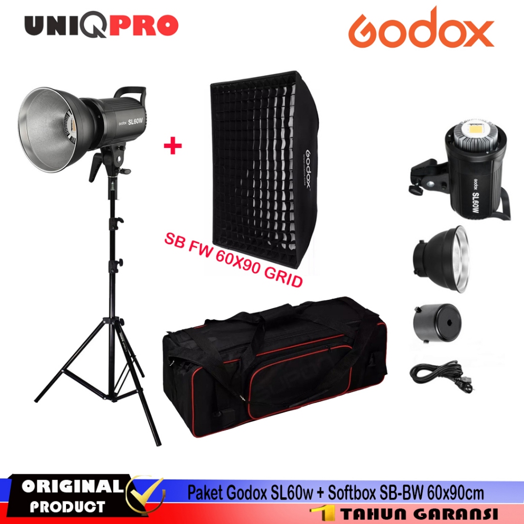 Jual PAKET GODOX SL60W SL 60W SL 60 W Studio LED Video Lampu