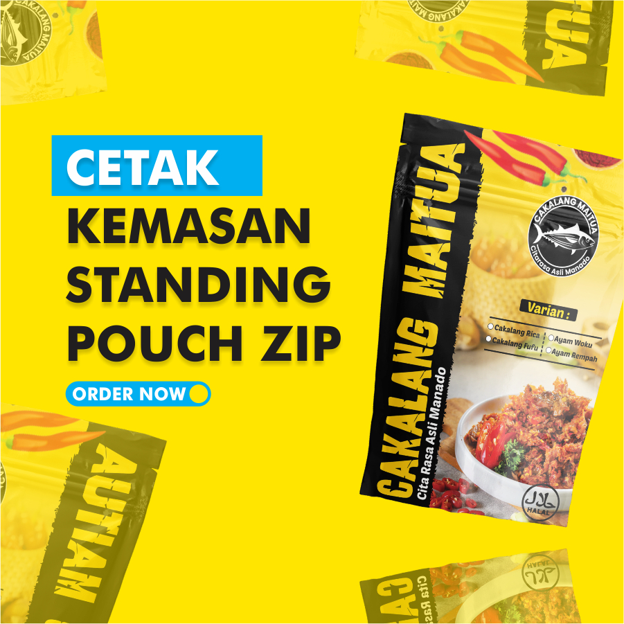 Jual Kemasan Standing Pouch Custom Ziplock Zipper Shopee Indonesia