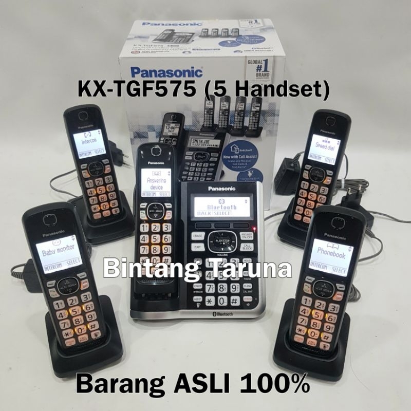 Jual Telepon Wireless Panasonic KX TGF575 Wireless Phone Panasonic KX