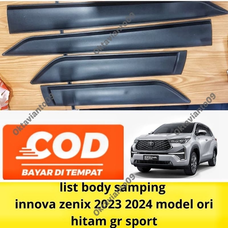 Jual List Body Samping Innova Zenix Model Ori Hitam