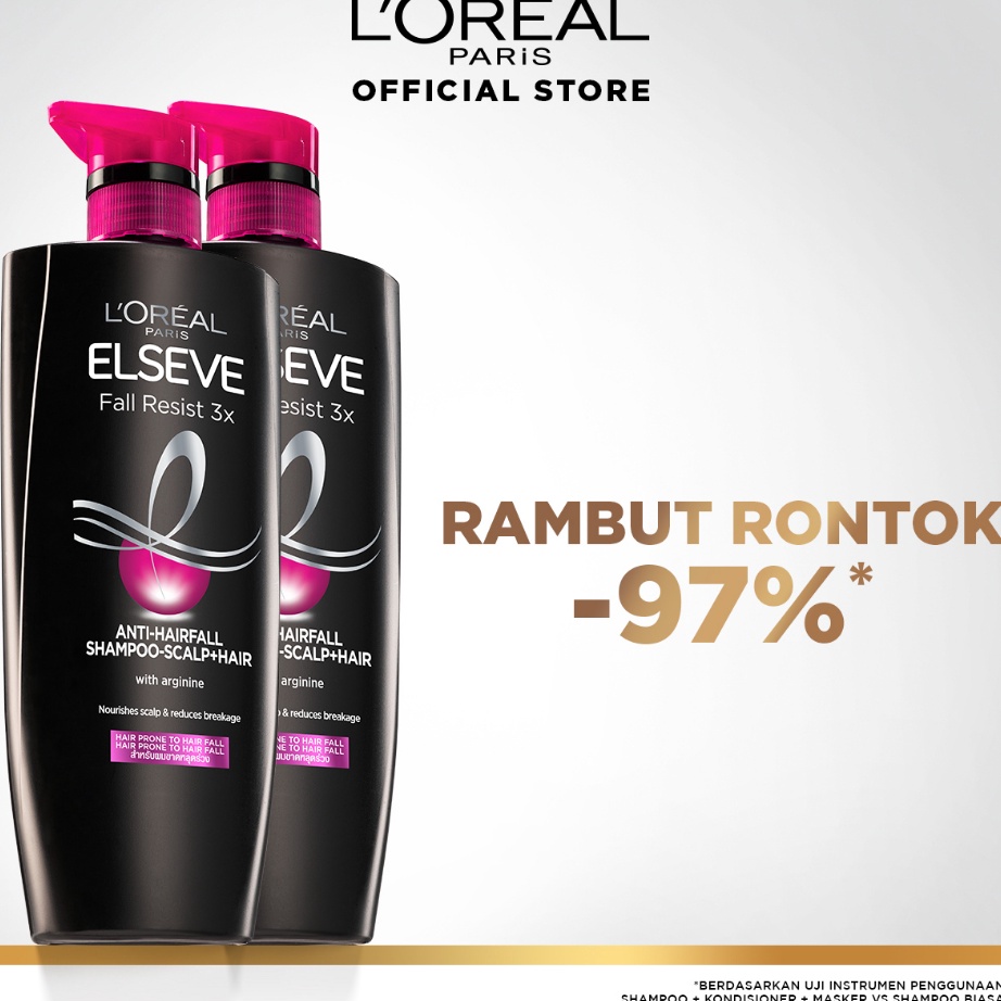 Jual Ready PAKET HEMAT ISI 2 L Oreal Paris Fall Resist 3x Anti