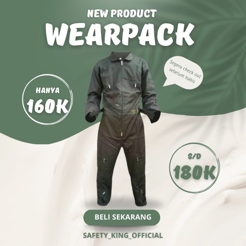 Jual WEARPACK SEMI PILOT BAJU BENGKEL SAFETY COVERALL KATELPAK