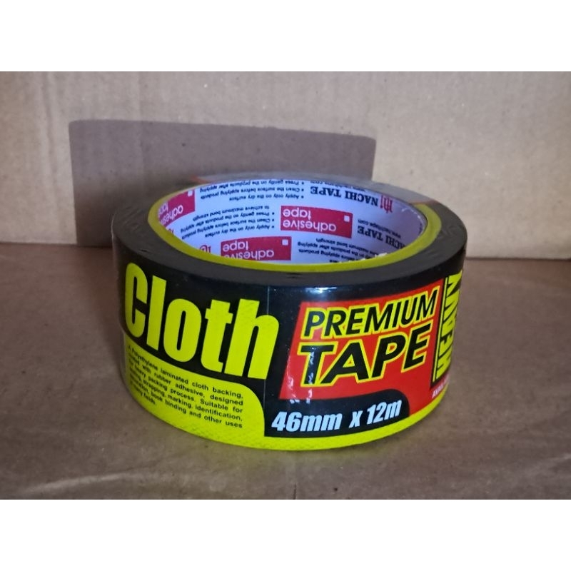 Jual Cloth Tape Nachi Mm X M Lakban Kain Hitam Nachi Shopee