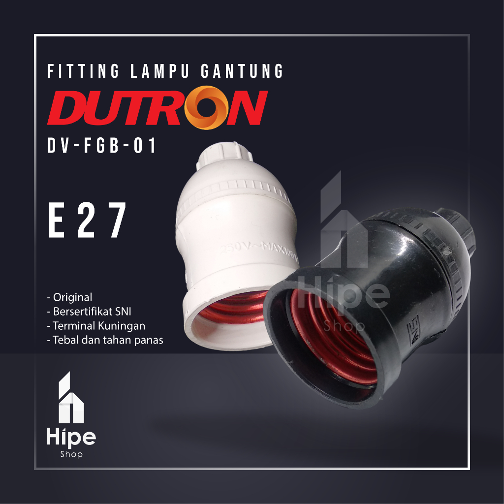 Jual Fitting Lampu Gantung Dutron DV FGB 01 Fiting Gantung Lampu